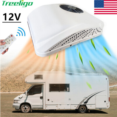12V RV Air Conditioner Heat&Cool Rooftop Conditioning Truck Car AC Unit 10000BTU