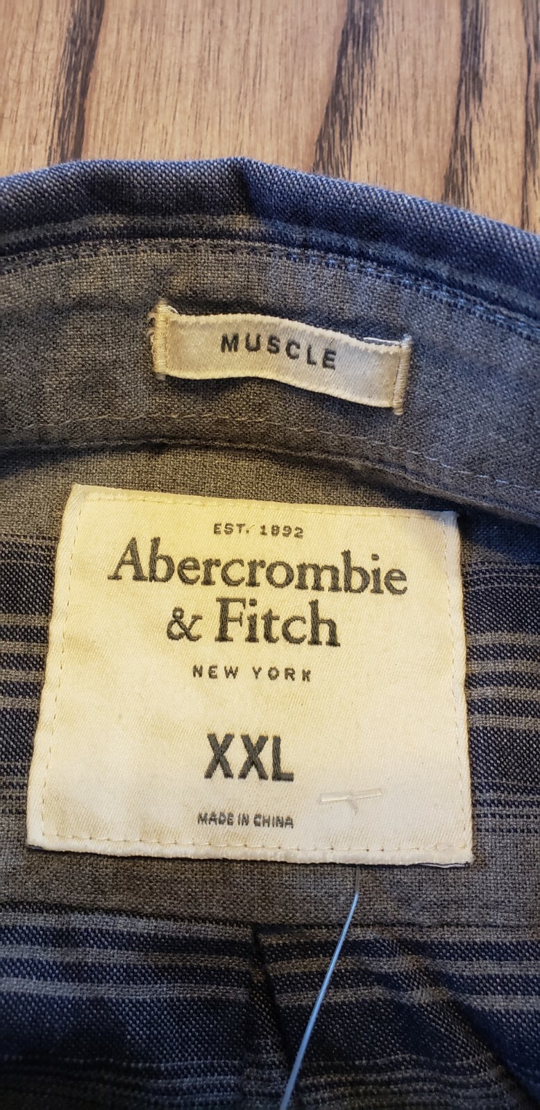 Abercrombie And Fitch New With Tags Long Sleeve Button Down Muscle