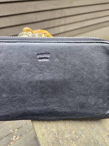 STILL NORDIC LEATHER DOUBLET ZIP WALLET BLACK - Picture 2 of 7
