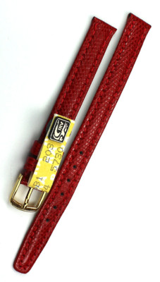 10mm Genuine Lizard German WATCH BAND Skin Teju Lizard BAND Strap Vintage Graf 