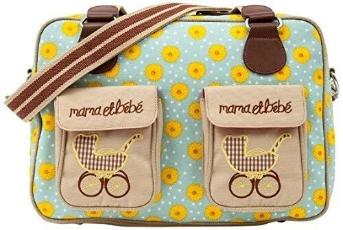 Pink Lining MAMA ET BEBE SUNFLOWERS Baby Changing Nappy Diaper Bag