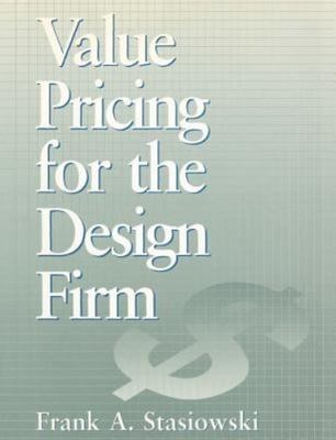 Value Pricing for the Design - paperback, 9780471579335, Frank A Stasiowski, new