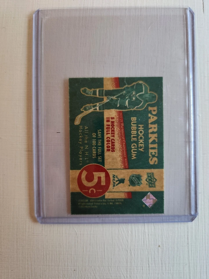 Jordan Harris 2022/23 Parkhurst Champions '51 Retros Rookie Wrapper Back (Mini)  - Image 2 of 2