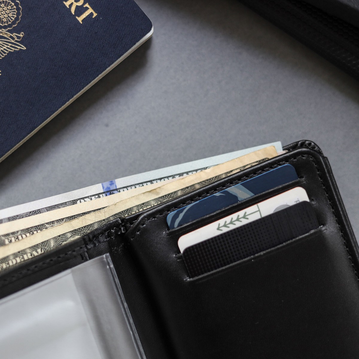ASR Federal Leather RFID Bifold Wallet With Badge Holder – Police & Security ID Wallet, Removable Card Slot