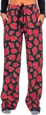 Naruto Shippuden Akatsuki Cloud Lounge Pants Adult Sleepwear and Cosplay Outfit