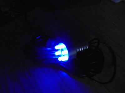 Quellsteinleuchte 600 LED dunkel blau