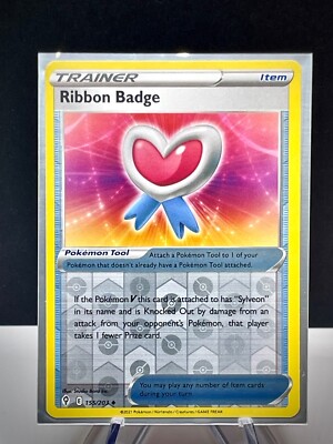 Pokémon TCG Ribbon Badge Evolving Skies 155/203 Reverse Holo Uncommon ...
