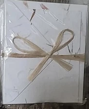 Handmade Pressed Petals Thank You Cards And Envelopes 