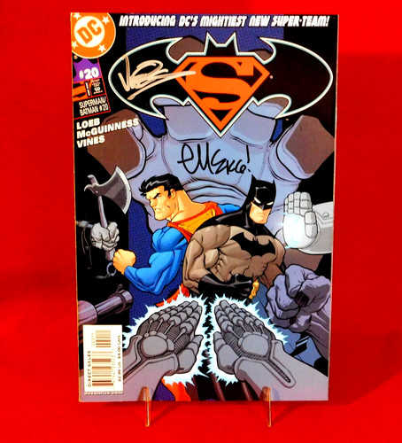 SUPERMAN / BATMAN #20 SIGNED BY ARTIST ED McGUINNESS & DEXTER VINES