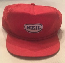 Vintage Trucker Hat Cap Heil Mesh Back Snap Back Nice
