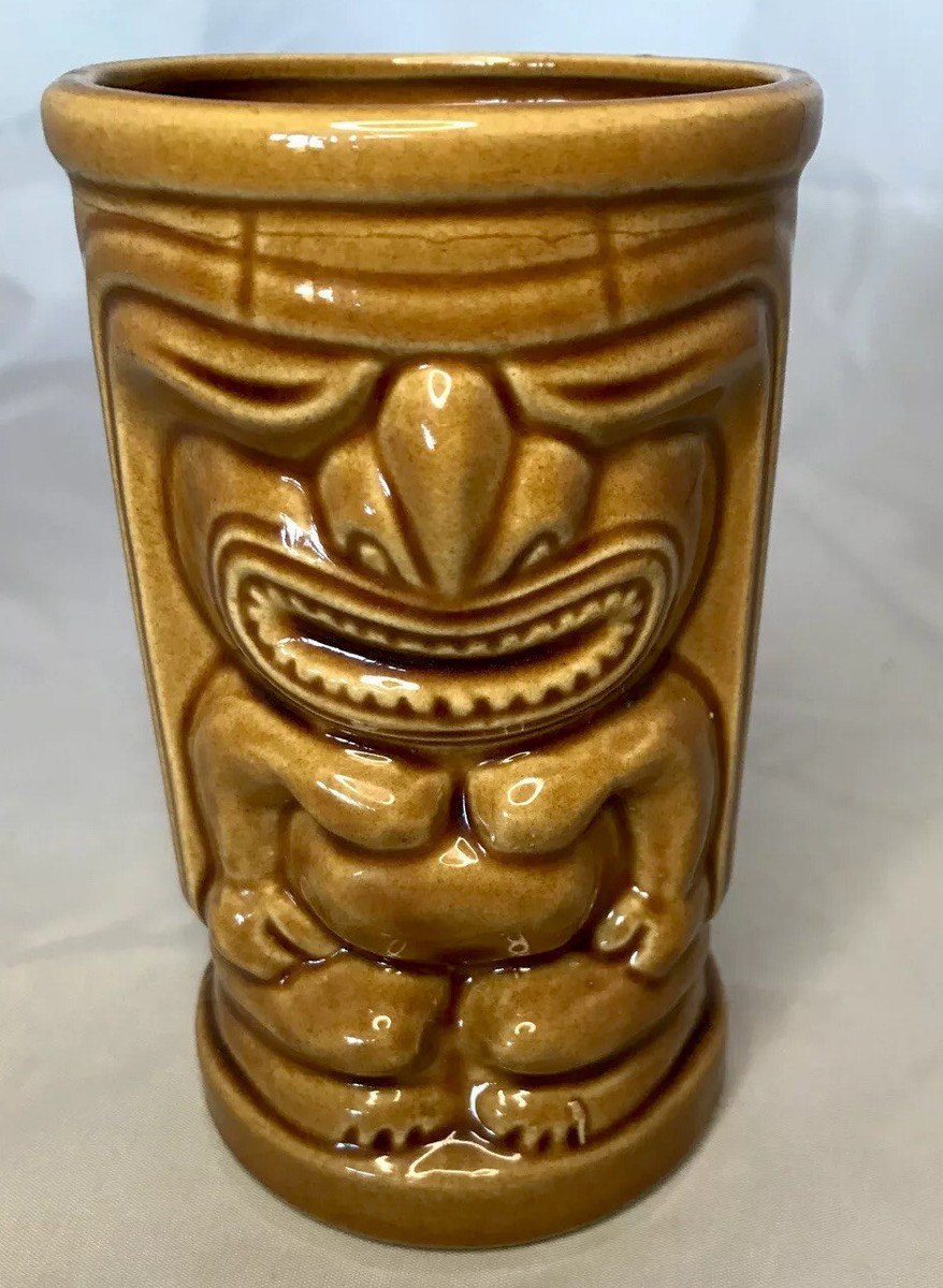 Vintage TIKI Totem ORCHIDS OF HAWAII R-91 Drink Cup 5 1/4