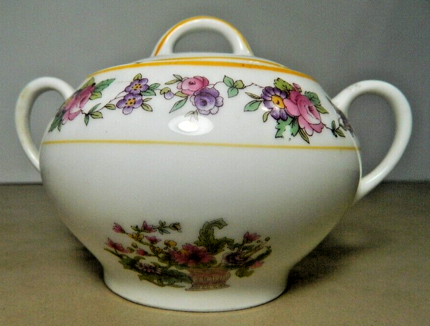 suger様 Antique Zeh Scherzer (Z.S.& Co) Bavaria Porcelain Creamer & Sugar