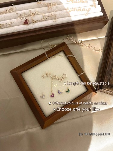 14K vergoldet personalisiert Handarbeit Schmuck Namenskette individuelle Halskette - Bild 4 von 15