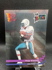 1992 Wild Card Stat Smashers Troy Vincent Miami Dolphins #SS-49 0053