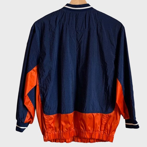 Vintage Nike Navy Blue & Orange Pullover Windbreaker Jacket Youth Medium YM - Picture 2 of 3