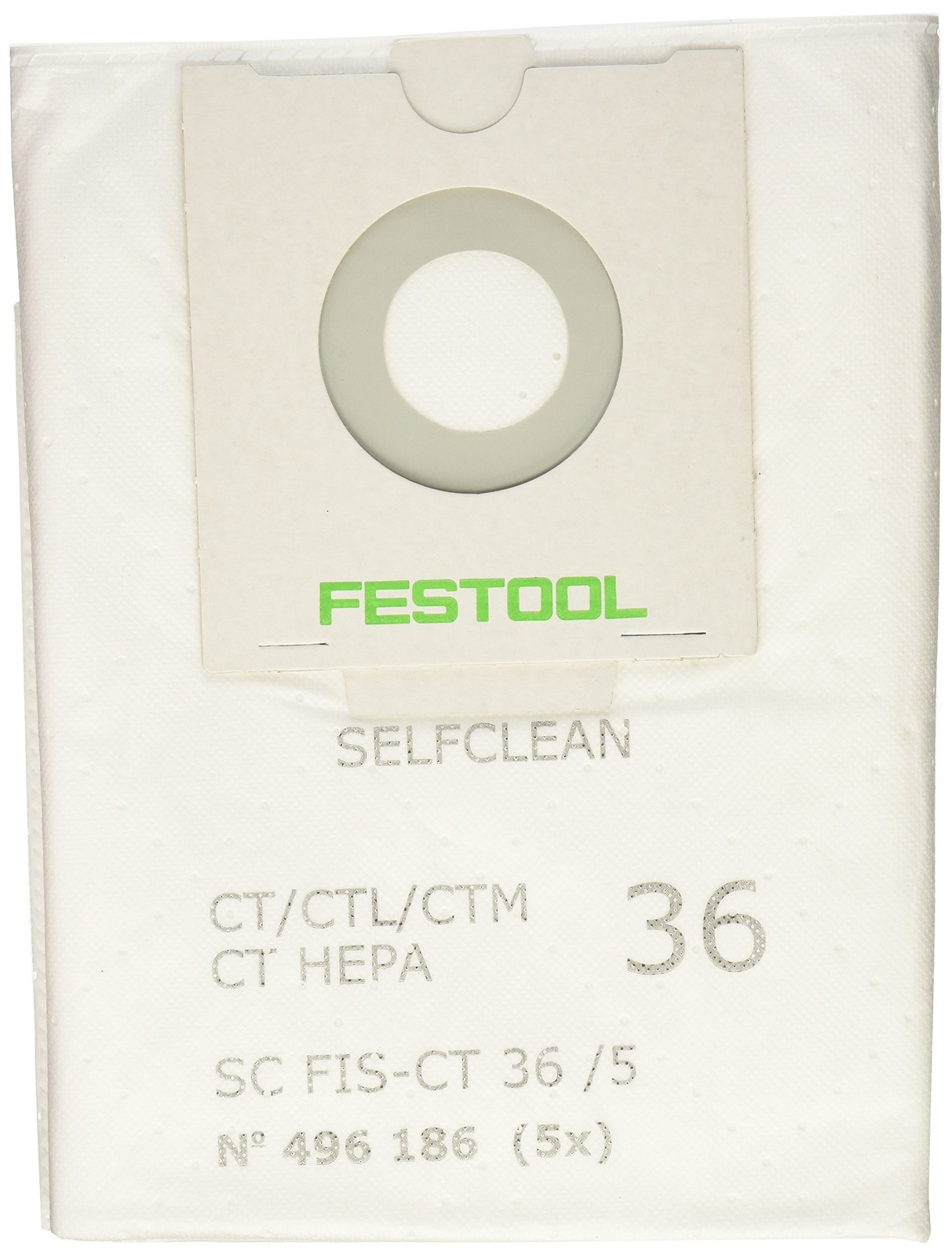 Festool 496187 SelfClean Filter Bag SC FIS-CT 26/5