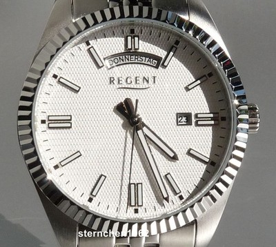Regent * Herren-Armbanduhr * Stahl * 11150819 * BA-883 * Quarz
