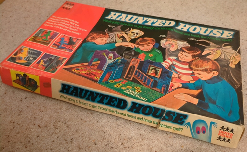 Gioco da tavolo Denys Fisher Haunted House 1971 vintage in scatola - incompleto