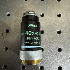 Nikon LWD 40x/0.55 Ph1 ADL ∞/1.2 WD 2.1 Phase Contrast 40x Objective