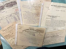 Early 1900s Baltimore Maryland Company Receipt Documents Lot