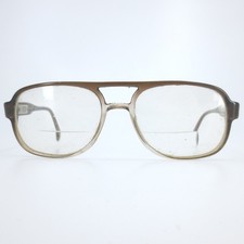 Safilo TA 1126 Vintage Aviator Eyeglasses Brown Gradient Frames Italy 145 53L