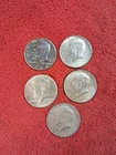 kennedy half dollarlot of 5 dated 1964