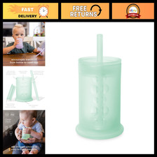 Silicone Training Cup with Straw Lid for Babies  Toddlers  Sippy  Smoothie Cu