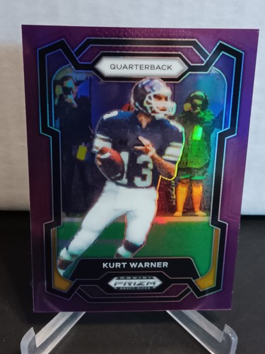 Selecciones de draft de Prizm KURT WARNER 2024 púrpura Prizm 4/75 norte de Iowa Uni - Imagen 2 de 4