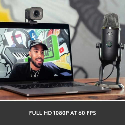 Logitech StreamCam Plus Full HD Web Camera with Tripod Mount (Graphite), 1080p - 第 3/10 張圖片