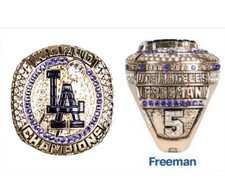 2025 World Series Replica Ring Los Angeles Dodgers SGA 7/28/2026 Freddie Freeman