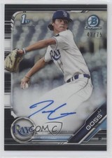 2019 Bowman Draft Chrome Pick Black Refractor 43/75 JJ Goss #CDA-JJG Auto d1s