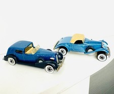 1987 Rolls Royce Phantom II Blue Whitewall Tires Chrome Hot Wheels 35 Caddy Lot