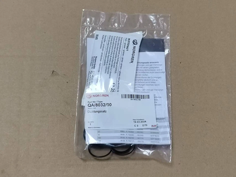 1X NORGREN QA/8032/00 Cylinder Service Kit - - Bild 1 von 4