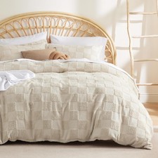 Boho Kids Duvet Cover Queen Size  Duvet Insert/Comforter not Included Checkered