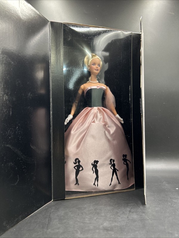 Barbie Timeless Silhouette Collector Edition Doll. Mattel Pink Gown Display. ML