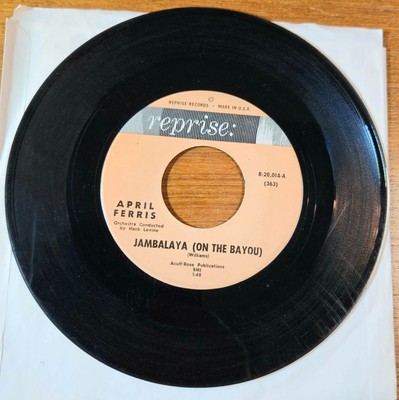 APRIL FERRIS Jambalaya (On The Bayou) - 45 early 60s EXTOTICA Teener RnR REPRISE