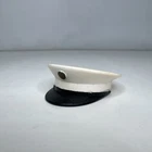 Vintage GI JOE Marine Dress White Parade Cap Hat Hasbro Hong Kong 1960s Era