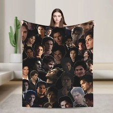 The Vampire Diaries-Thickened nap blanket, sofa blanket, flannel blanket