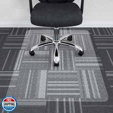 Office Chair Mat for Carpets - 30” x 48” Clear Carpet Chair Mats 