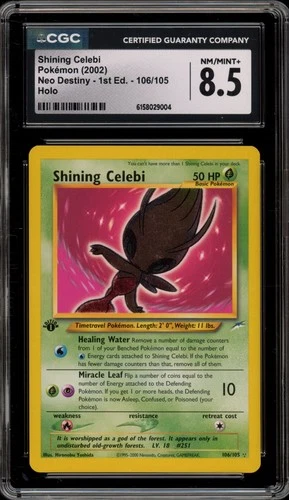 Pokemon Shining Celebi Neo Destiny 1st Edition Holo Secret Rare #106 CGC 8.5