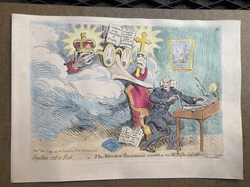 James Gillray “Print Smelling Out A Rat Or The Atheistical Revolutionist”… Bohn - Picture 2 of 5