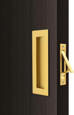Pocket Door Pull Handle,304 Stainless Steel, Rectangle Recessed Flush Finger Pul