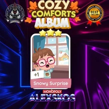 SET 18 - SNOWY SURPRISE - ⭐️3 MONO_POLY_MO_-GO 3 STARS STICKERS CARDS