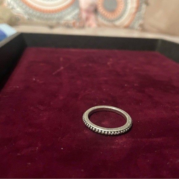 Silver Tone Stackable Statement Ring Set with Bla… - image 9