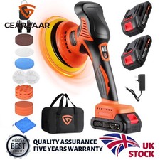 21V Cordless Car Polisher Mini Detailing Buffer & Sander Machine Kits w/ 8 Gear