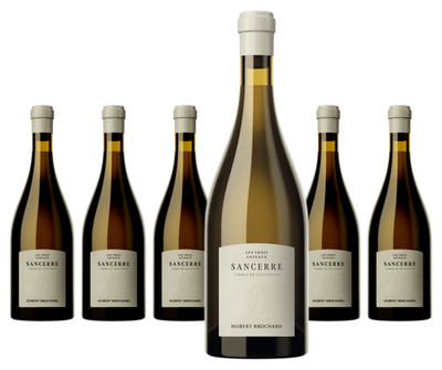 6 x Domaine Hubert Brochard Les 3 Côteaux Sancerre Blanc Caillotes   2023