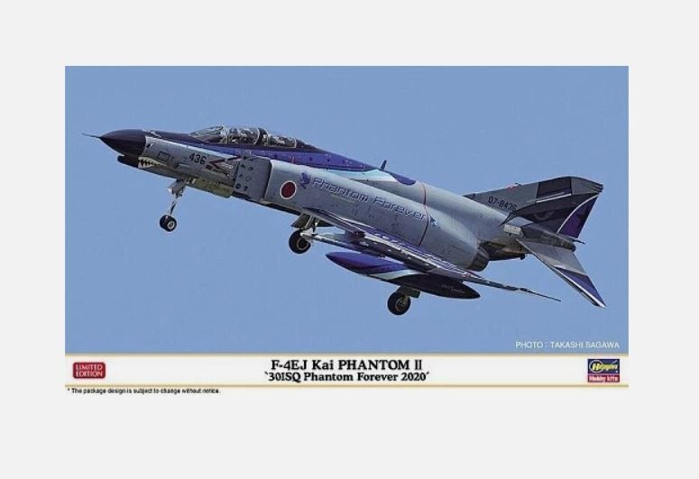Hasegawa 1:72 - 02355 F-4EJ Kai Phantom II, 301sq Phantom Forever Model Kit