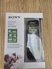 Neu Sony ICD-PX470 4GB 4G Digital Diktiergerät MP3 Mikrofon erweiterbar microSD-Karte