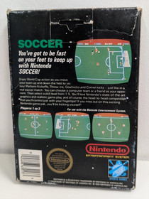 Soccer Nintendo Entertainment System NES Complete In Box 5-Screw Cart Hang Tab