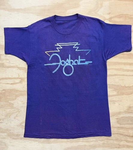 70s Foghat On Tour T-Shirt Band Concert Tee Dou 1970s vintage concert t-shirt, vintage, single stitch, B+ condition
